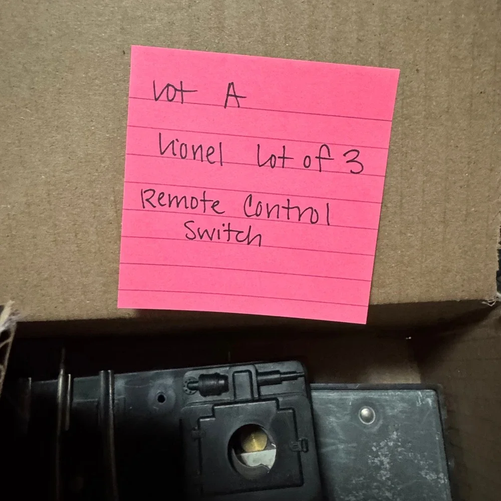 Lionel Remote Control Switch O27‎ Lot of 3 Black 1122 Vintage Train Track Read
